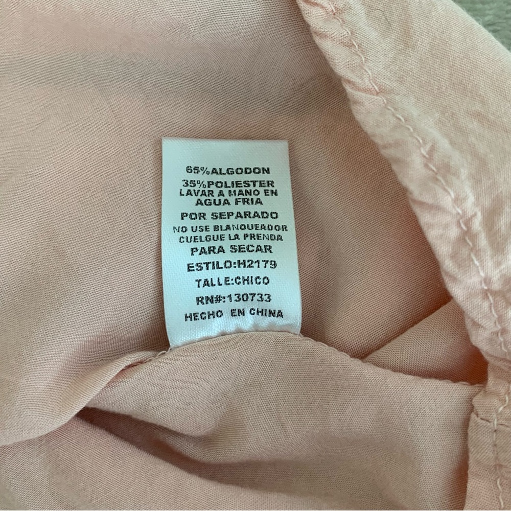 UMGEE Women’s Sleeveless Shift Dress Light Peach Delicate Rough Cut Lace Lined S - Picture 10 of 11